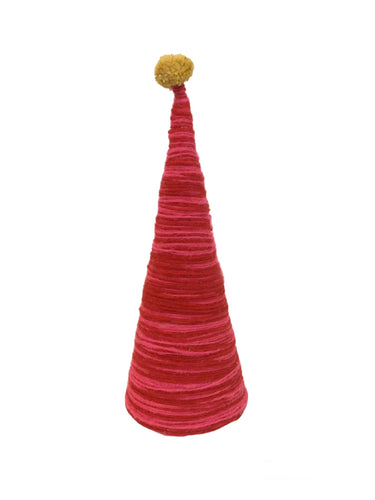 Pink Wool Christmas Tree