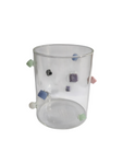 Drinking Glass with Coloured Blocks