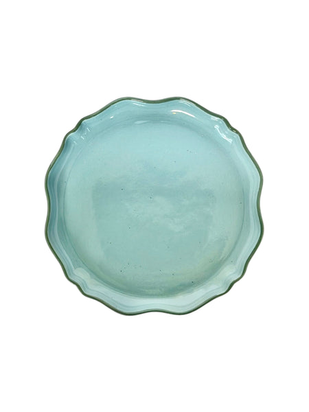 Blue Scalloped Side Plate