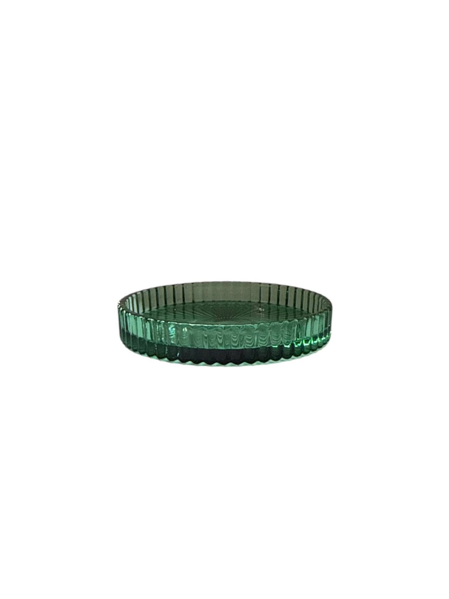Green Glass Dish / Coaster