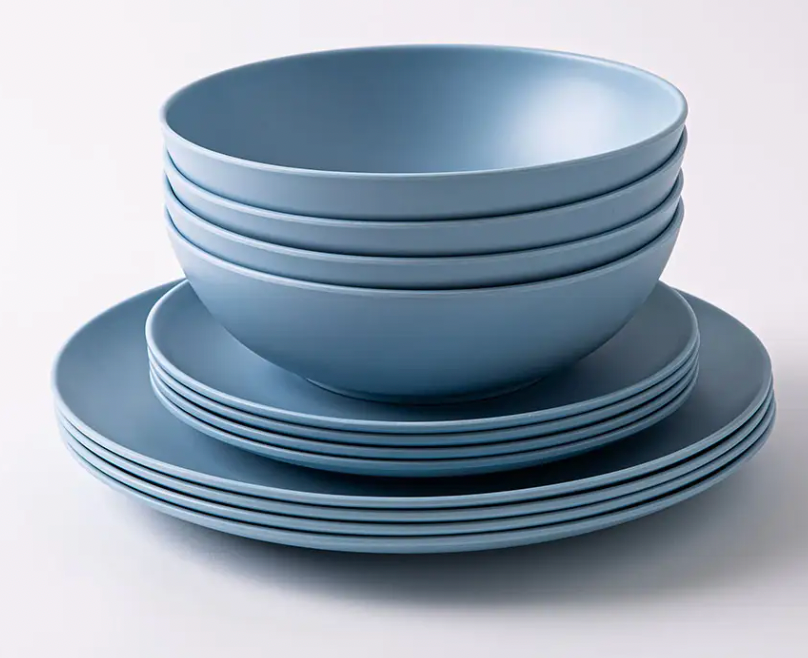 Blue Melamine Side Plate