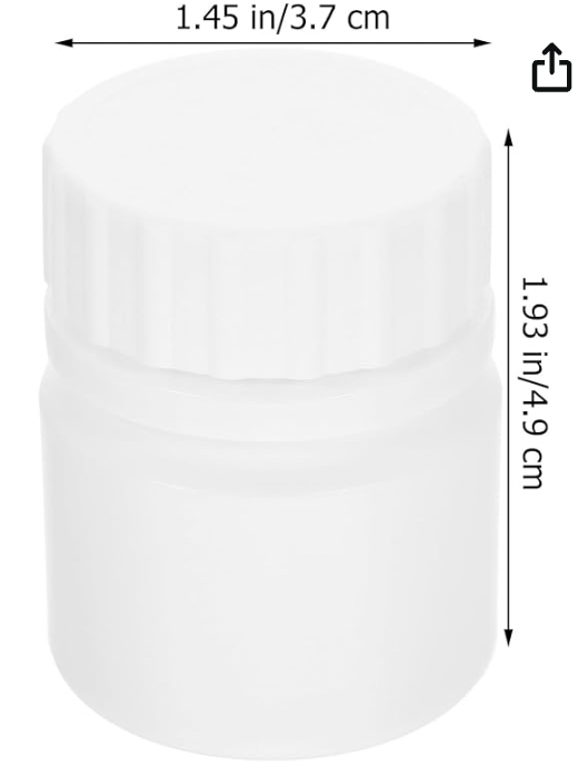 Small White Pill Bottle