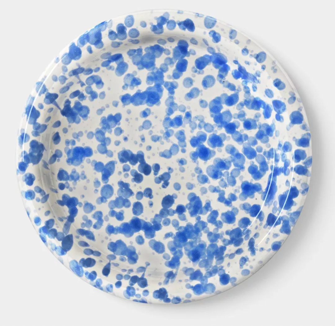 Bllue Speckled Plate