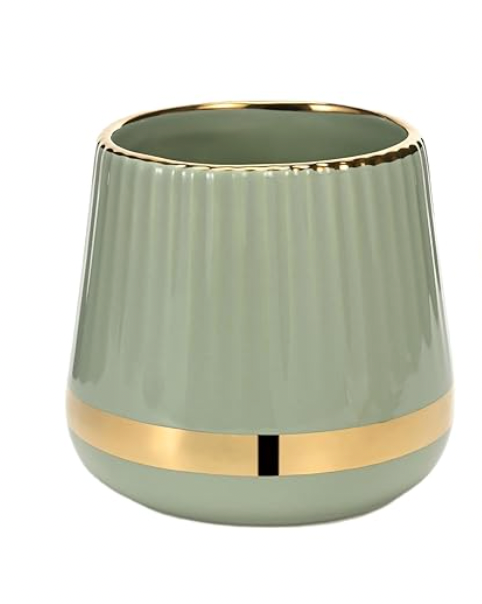 Green Ceramic Small Canister