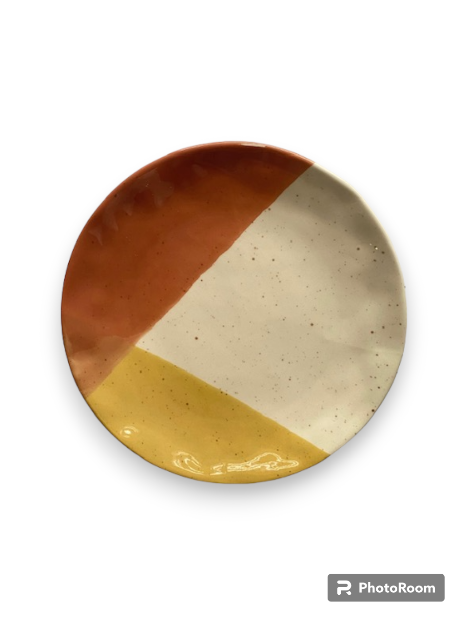Orange Pattern Plate