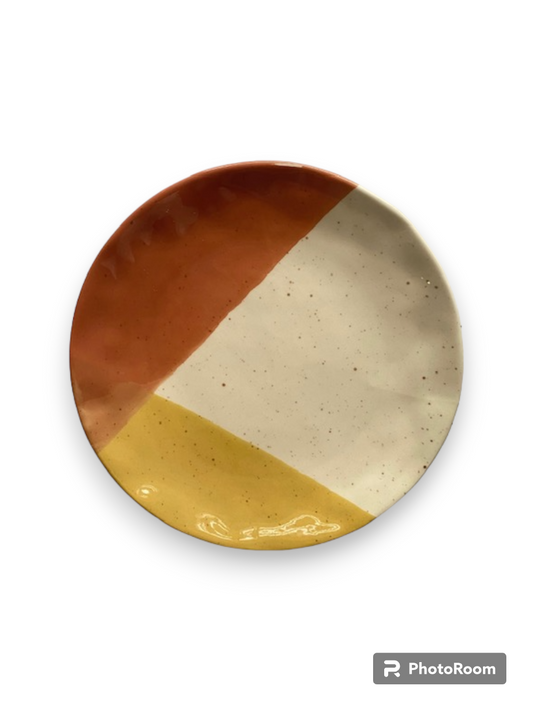 Orange Pattern Plate