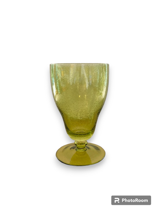 green glass cup