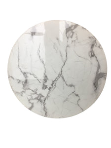 Round Tile with Marble Effecct