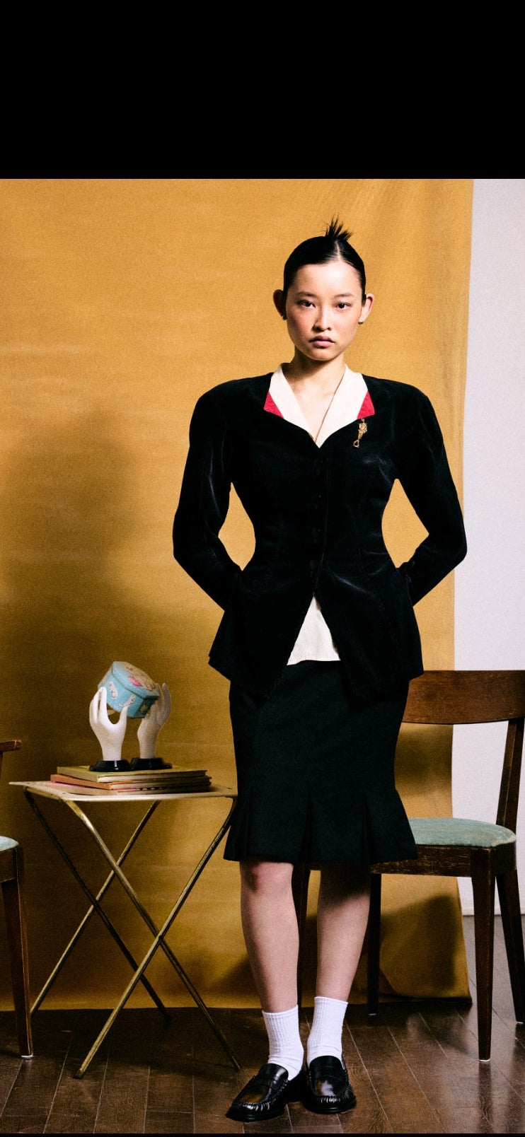 Mustard Velvet Backdrop