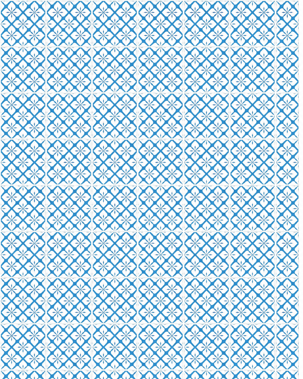 Blue Tile Vinyl Surface