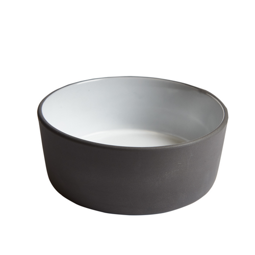 Dark Grey Bowl w/ White Interior