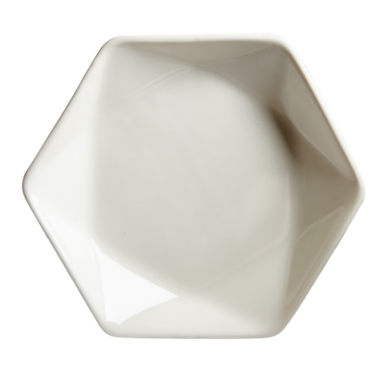 White Hexagon Bowl