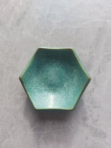 small green dish with