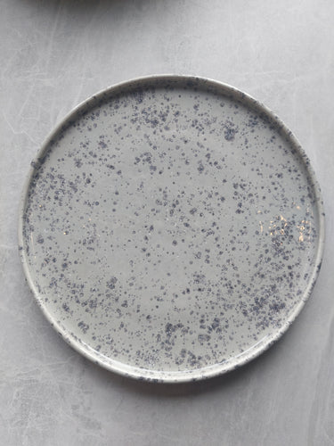Grey Speckled Dinner Plate