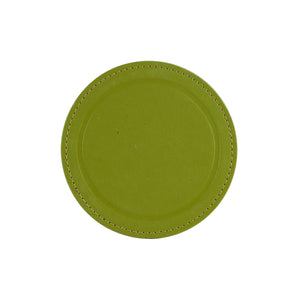Green Leather Coaster