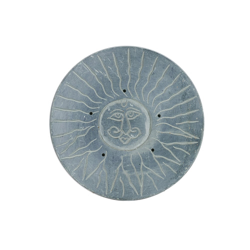 Grey Stone Coaster w/ Sun Design