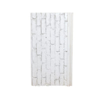 Sm White Brick Patterned Foam On Wood