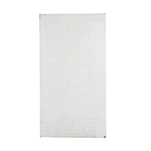 XL White Faux Brick Masonite Sheet