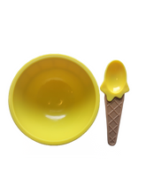 Plastic Ice Cream Bowl with Spoon