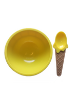 Plastic Ice Cream Bowl with Spoon