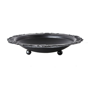 Md Black Bowl with Decorative Rim