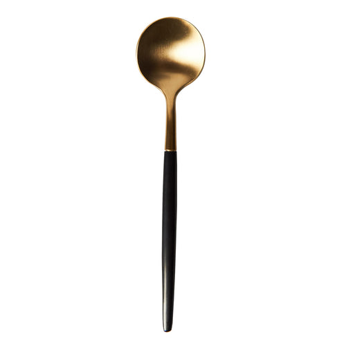Matte Gold and Black Spoon