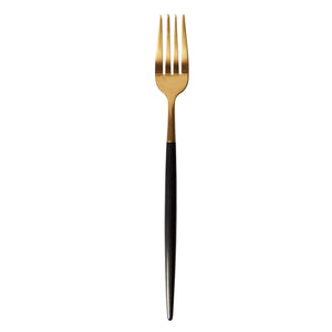 Matte Gold Fork w/ Black Handle