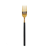 Gold Fork w/ Black Handle