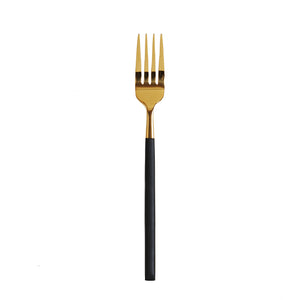 Gold Fork w/ Black Handle