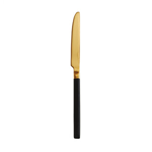 Matte Gold and Black Knife