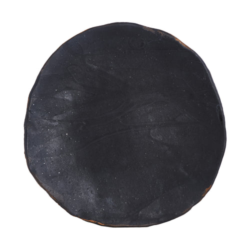 Lg Black Handmade Ceramic Plate