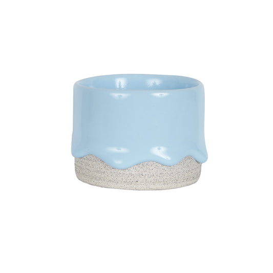Sm Blue Bowl With Drippings