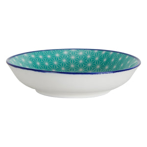 Sm Blue Bowl With Pattern