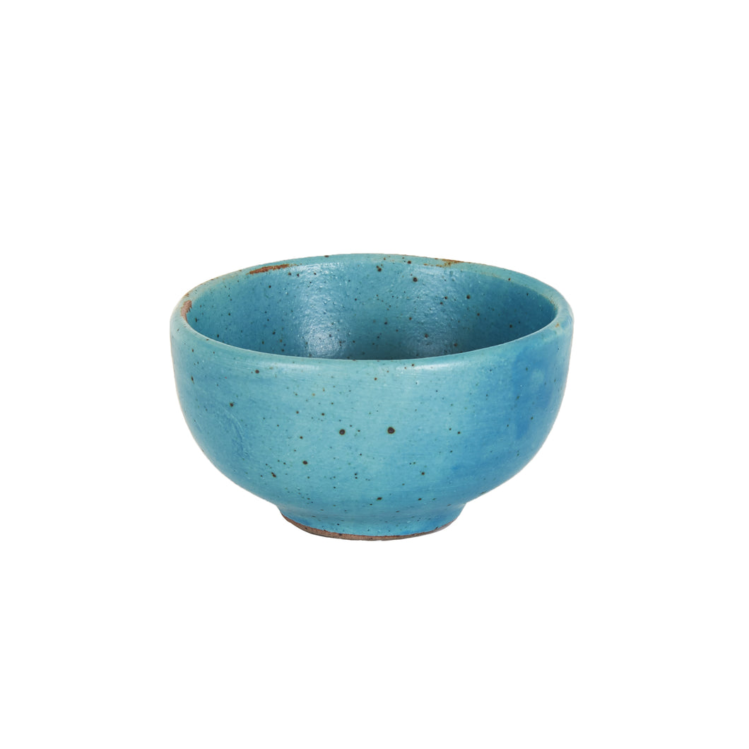 Sm Blue Speckled  Pinch Bowl