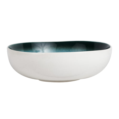 Md Multi-Tone Blue Bowl With White Exterior
