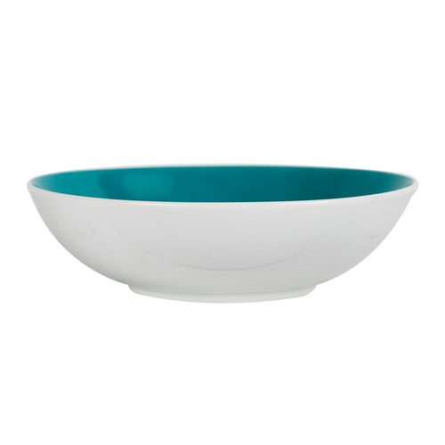 Sm White Bowl With Light Blue Interior