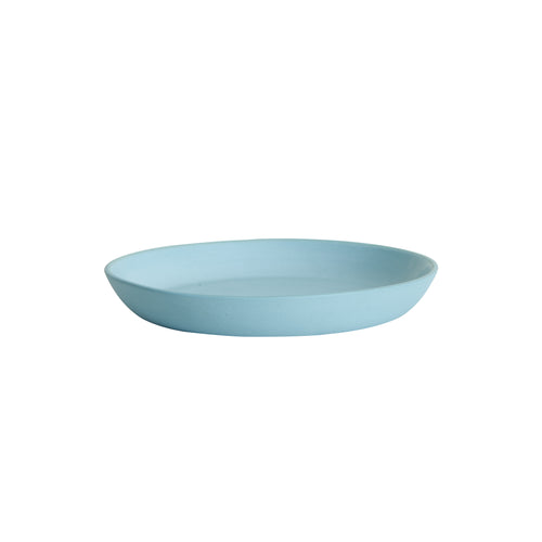 Md Shallow Light Muted Blue Bowl