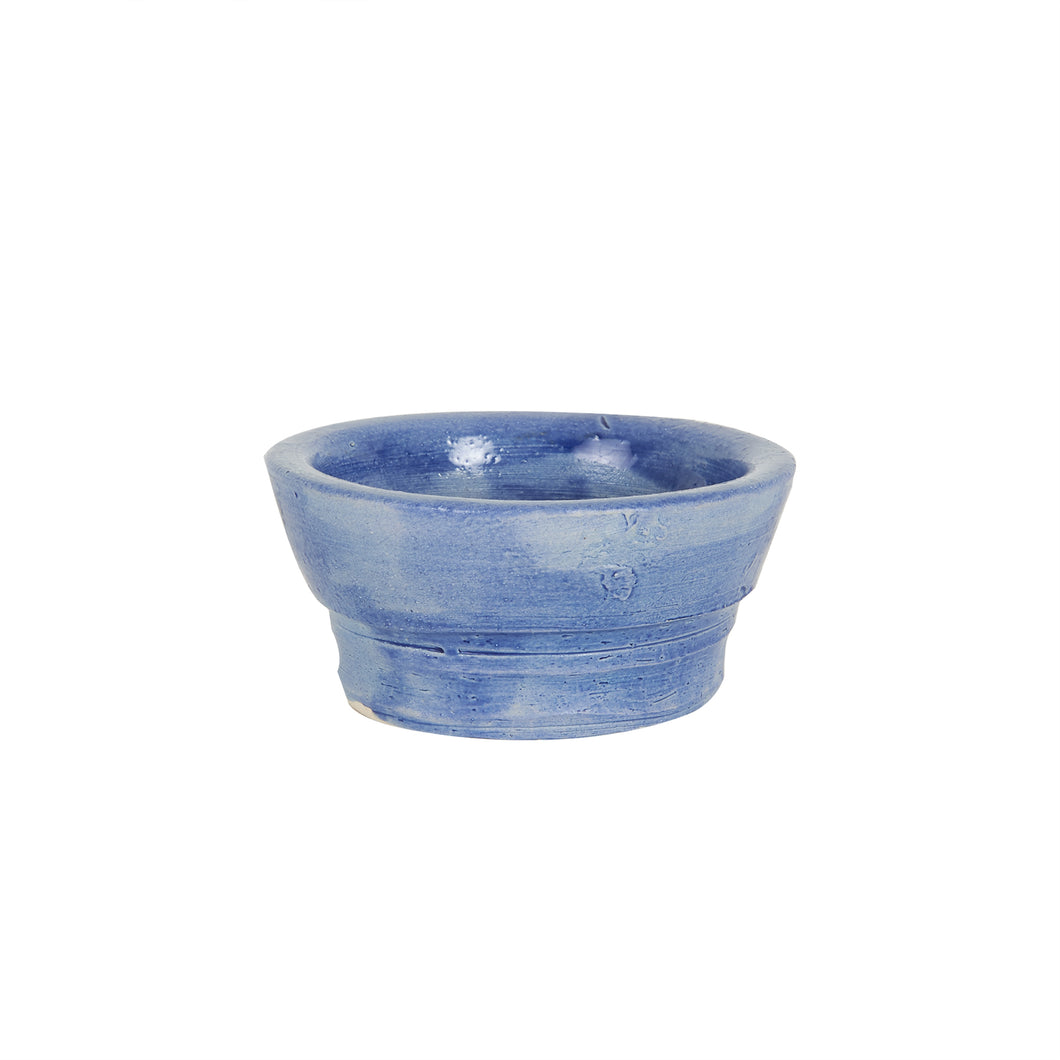 Sm Thick Blue Brushed Bowl
