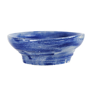 Md Thick Blue Brushed Bowl