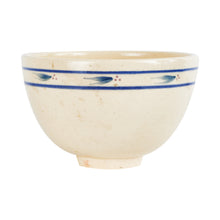 Sm Cream Bowl With Blue Stripes