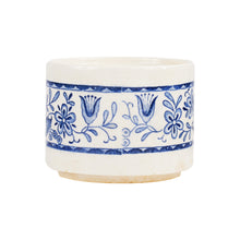 Sm Cream Bowl With Blue Design