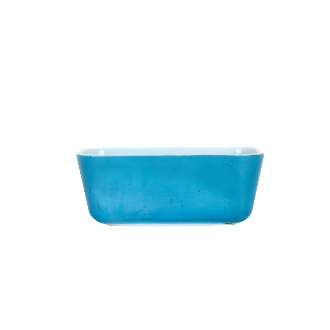Md Bright Blue Rectangular Bowl
