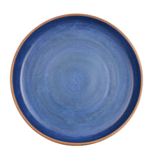Md Blue Bowl With Brown Exterior