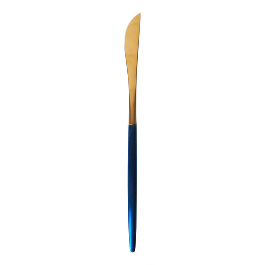 Gold Knife w/ Blue Handle