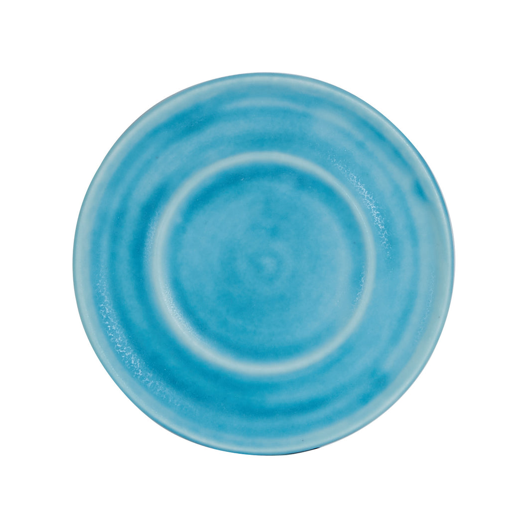 Sm Bright Light Blue Saucer Plate