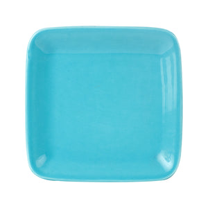 Sm Square Teal Plate
