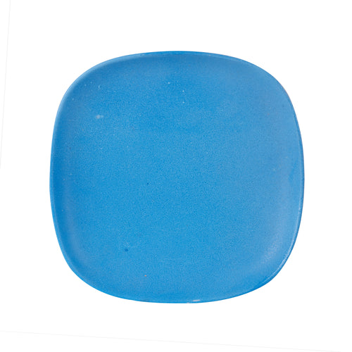 Md Square Matte Blue Plate