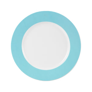 Md Teal Rimmed Plate