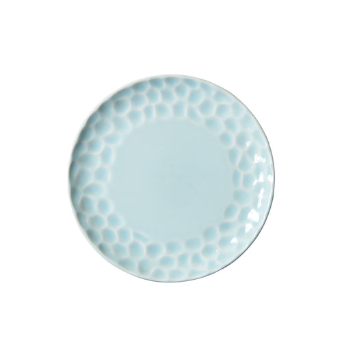 Lg Light Blue Textured Plate