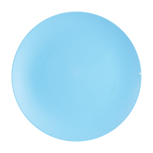 Lg Light Blue Matte Plate